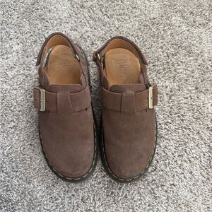 Dr. Martens Brown Suede women’s  sling backs